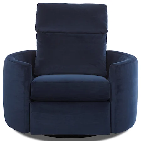 Contemporary Power Reclining Swivel Chair
